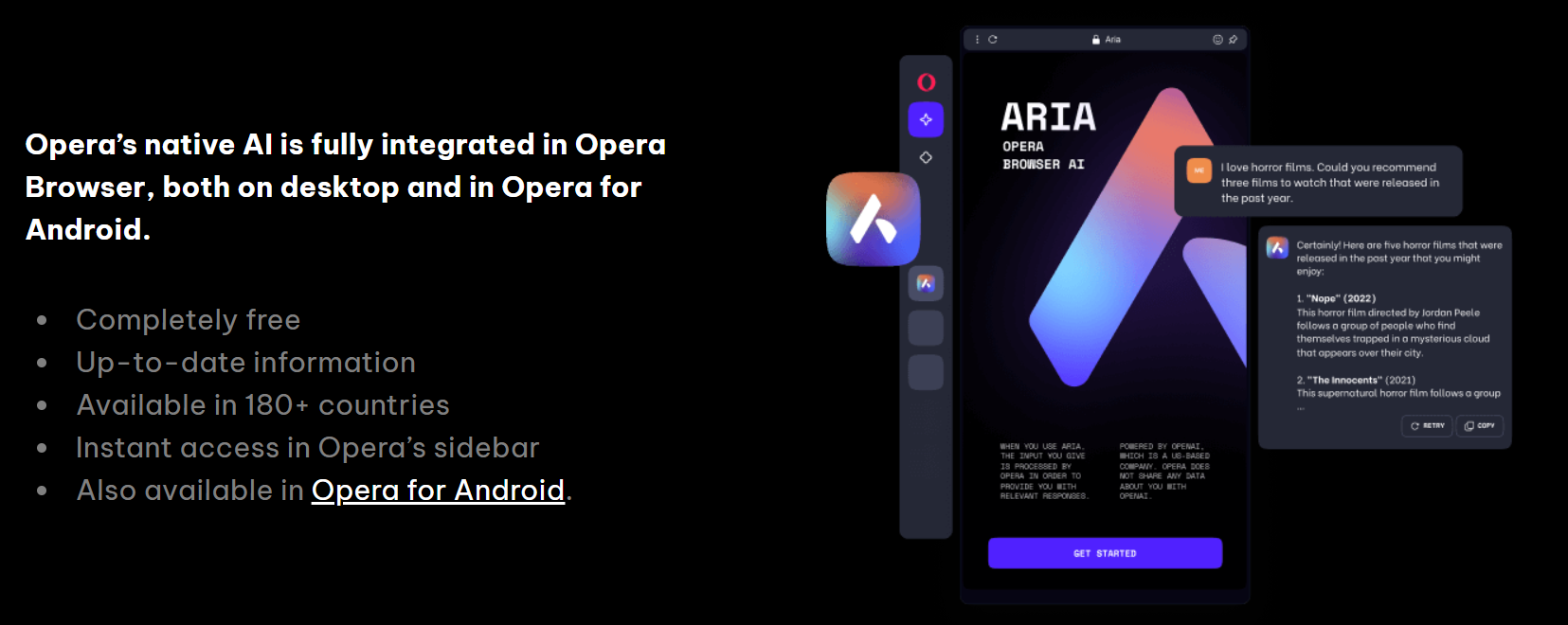 opera one aria ai