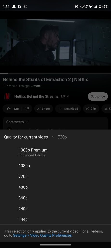 youtube introduces 1080p premium for android - the go android