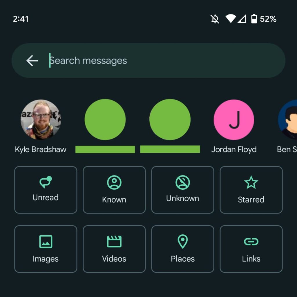 google messages gets redesigned home screen rolling out now for android 14 beta users - the go android